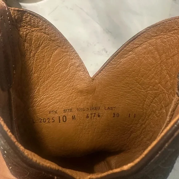 Circle G brown Leather Cowboy Boots - Picture 9 of 9